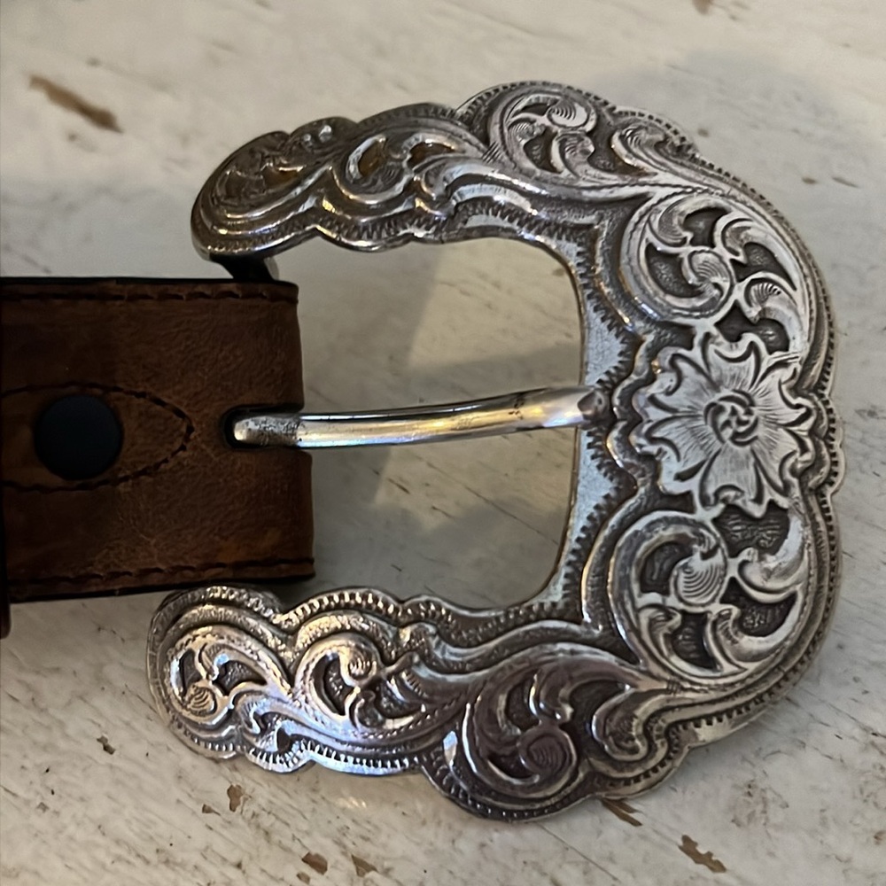 Resistol leather belt & buckle